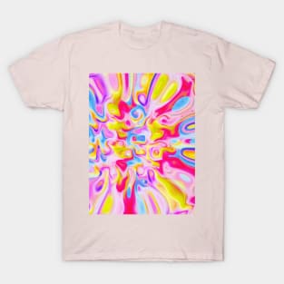 Cotton Candy Abstract Art T-Shirt